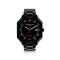 Automatic Watch - Black PVD Case, Black Dial, Bracelet